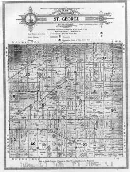 Click here to go to full-size version of this Map of St. George Township, 1915.