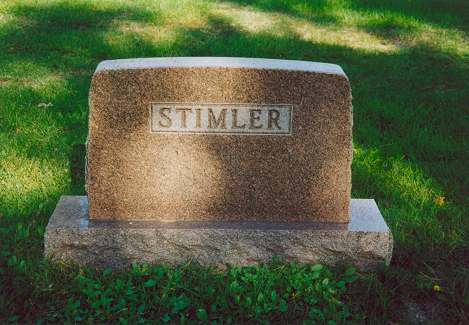 Back of Anthony and Mary Stimler's Headstone, Foley MN.