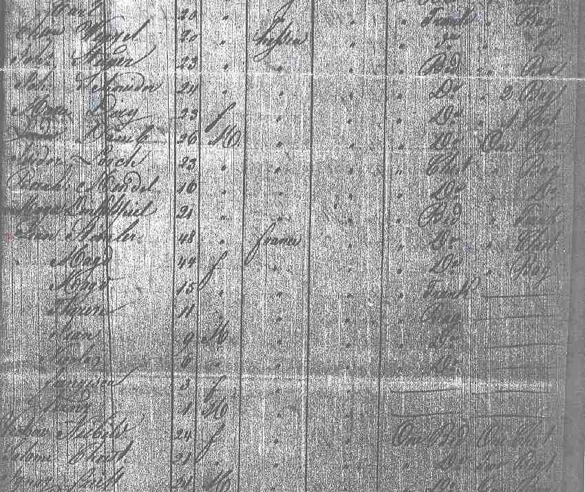Jean Stimmler family immigration on ship Sully arriving in New York City on November 28, 1839.