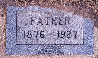 George Stimmler's Gravestone, St. Marcus Cemetery, Clearlake, MN.
