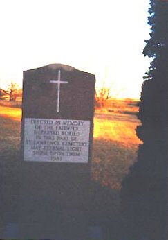 St. Lawrence Parish Cemetery Memorial, Duelm MN.