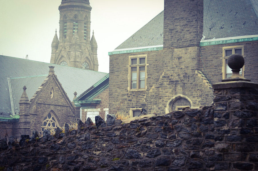 View of St. John the Baptist Church, Manayunk, Jan 2015