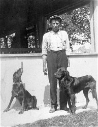 Tony Stimler and his dog, Major.