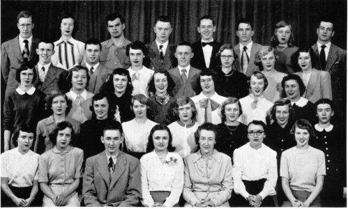 Wayako Yearbook Staff, Wayzata High School, Wayzata, MN, 1950.