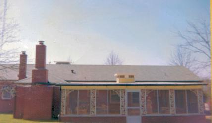 Back of Grandma Alice's and Grandpa Butchie's new home, Webster Groves, MO.