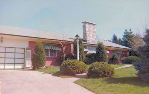 Front of Grandma Alice's and Grandpa Butchie's new home, Webster Groves, MO.