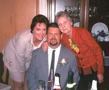 Carol Kampa Buczak, Tim Buczak and Jean Kampa, September 1, 2000.