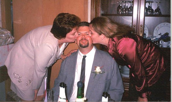 Carol Kampa Buczak, Tim Buczak and Amanda Kampa, September 1, 2000.