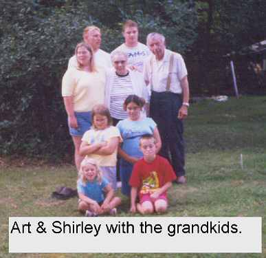 Ma and Pa Zertler with the grandkids.