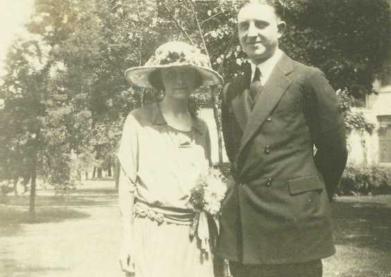 Wedding of Arthur Adolph and Genevieve Zertler (née Bisenius)